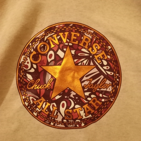 CONVERSE All Star Chuck Taylor Cropped Pullover Hoodie size 12-13yrs - Picture 2 of 2